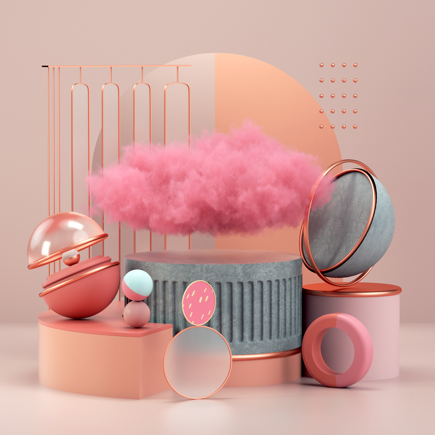 illustration，cgi，geometry，