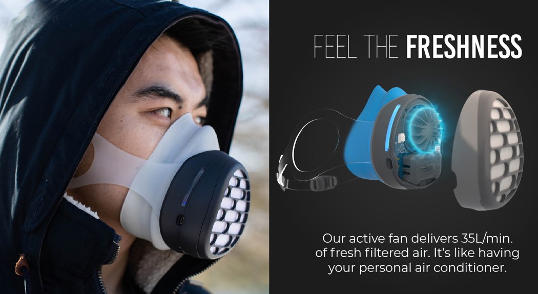 Mask，comfortable，Fan，sensor，