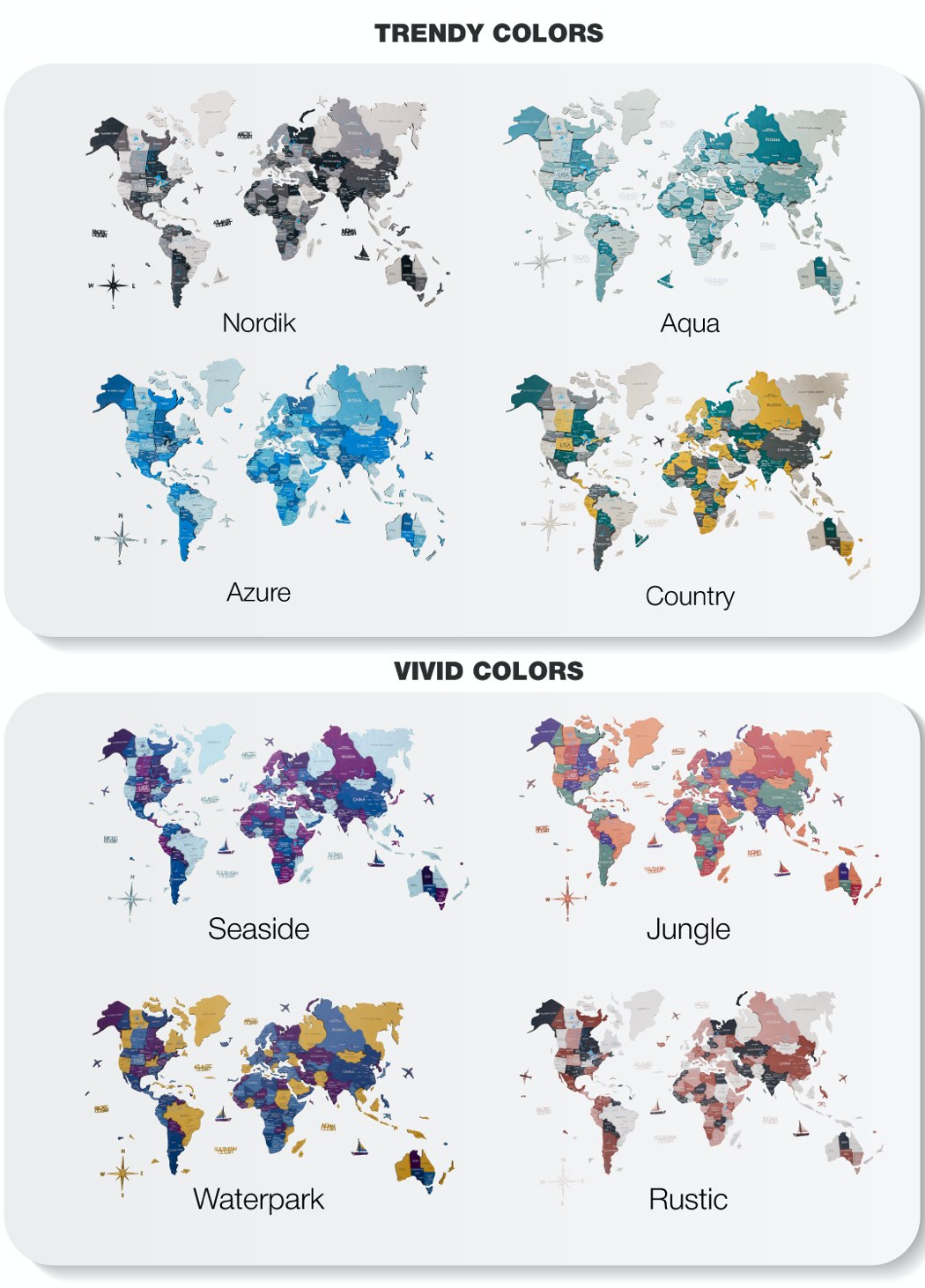 Map，luminescence，wooden ，decorate，