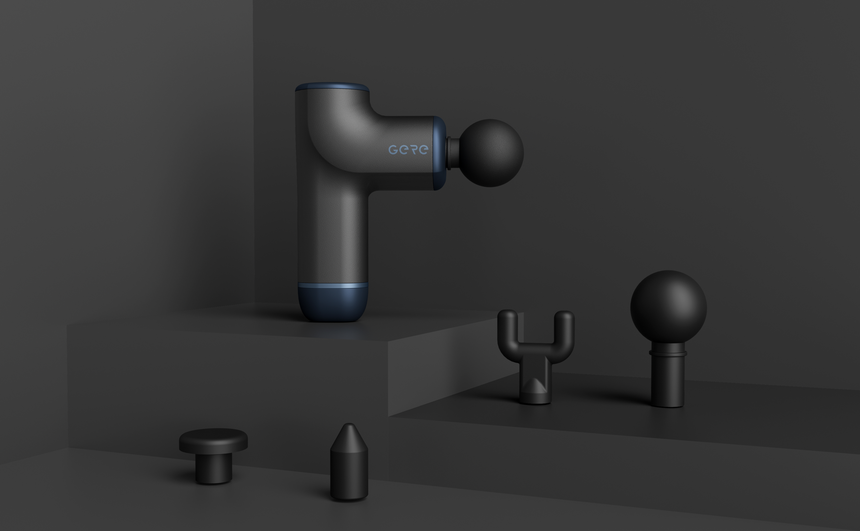 Fascia gun，Grey design，Fitness supplies，