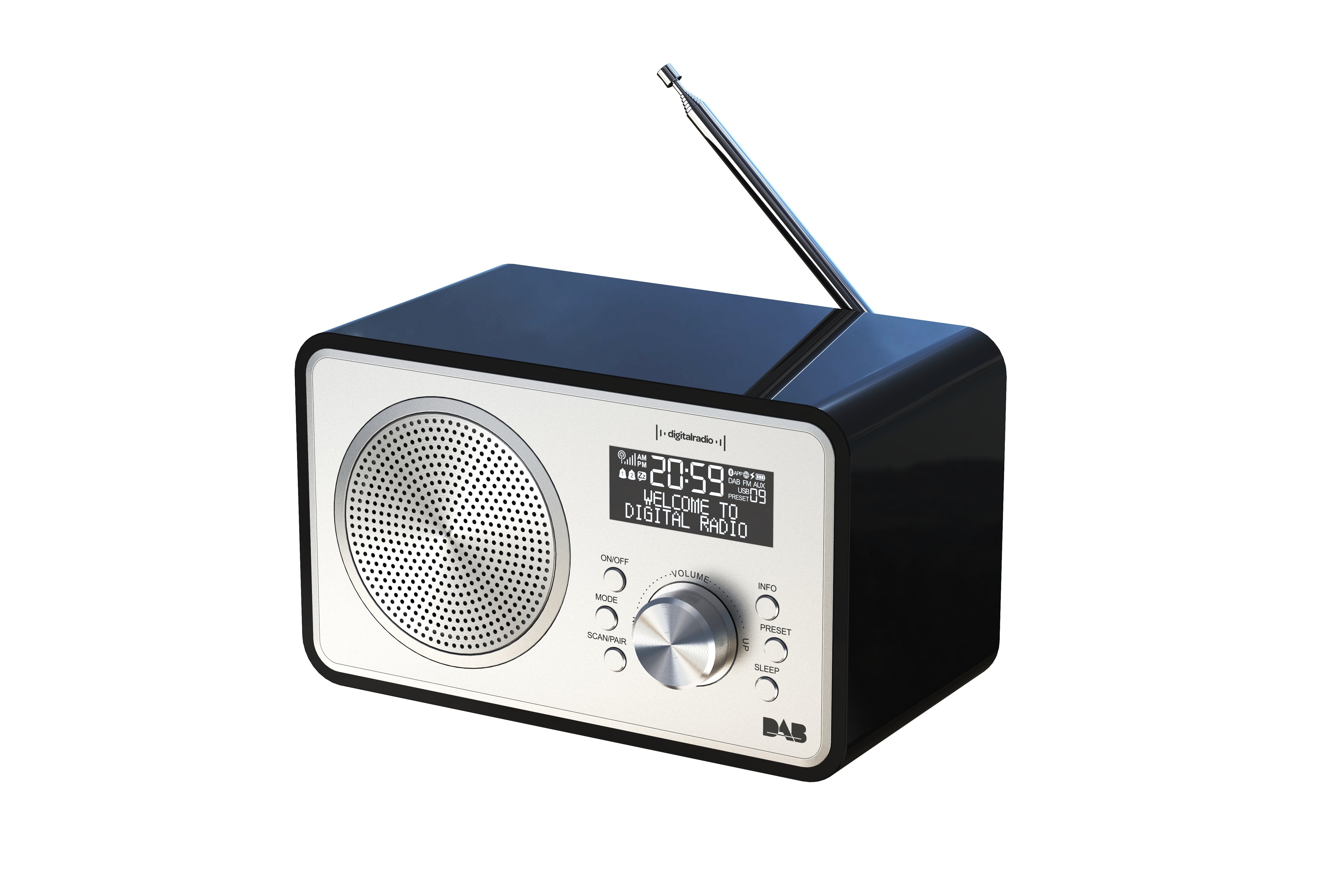 DAB，loudspeaker box，radio，