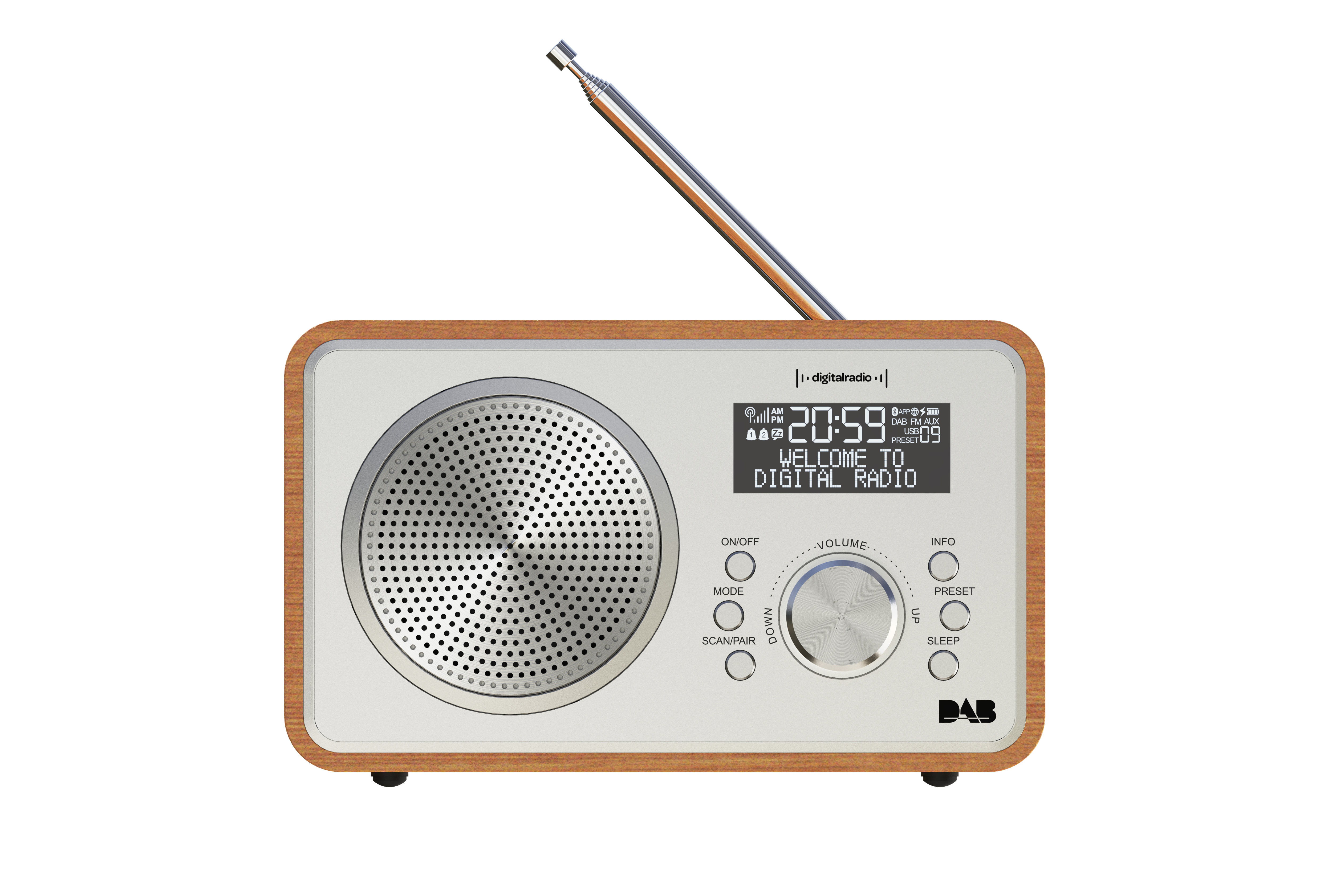 DAB，loudspeaker box，radio，