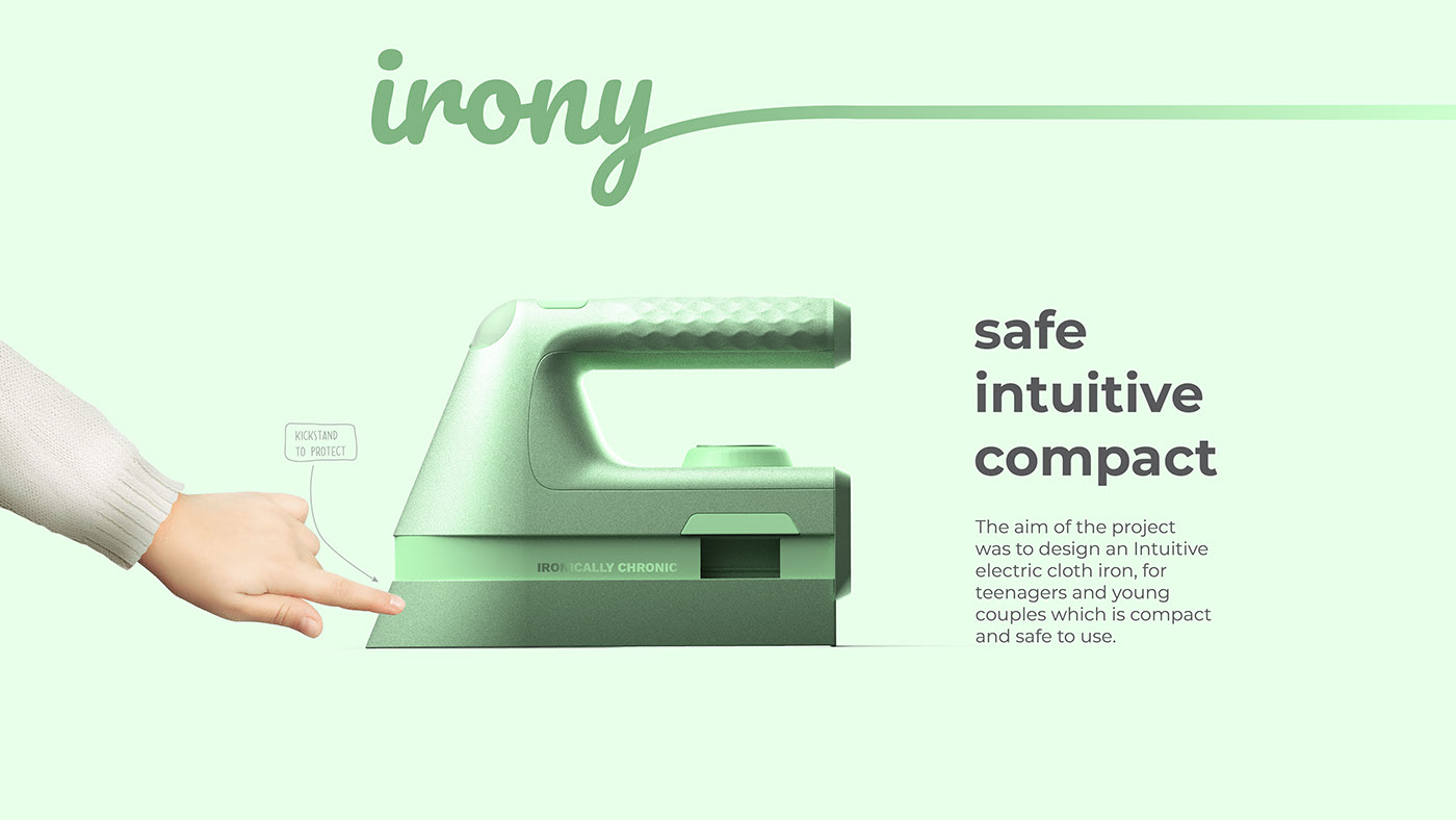 IRONY，Ironing machine，simple，visual，security，
