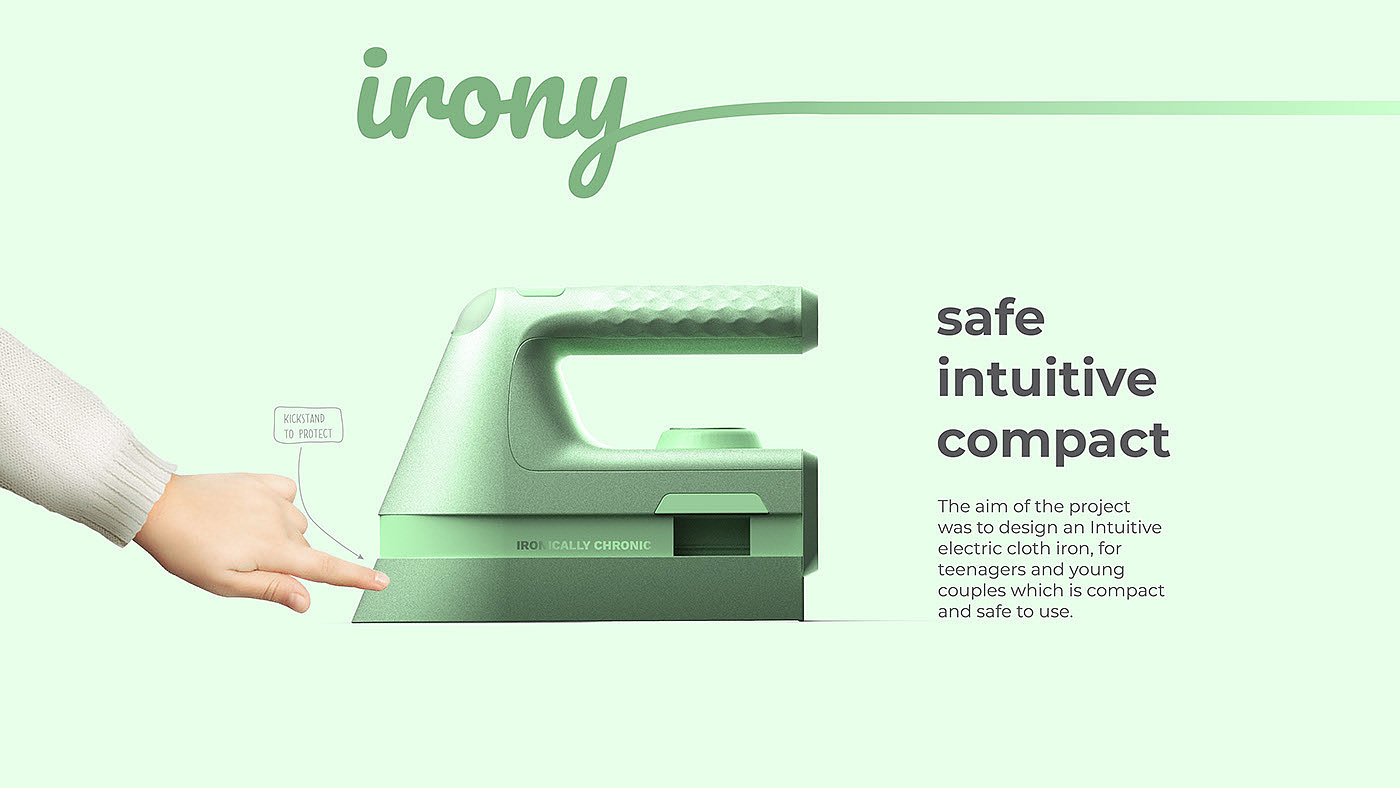 IRONY，Ironing machine，simple，visual，security，