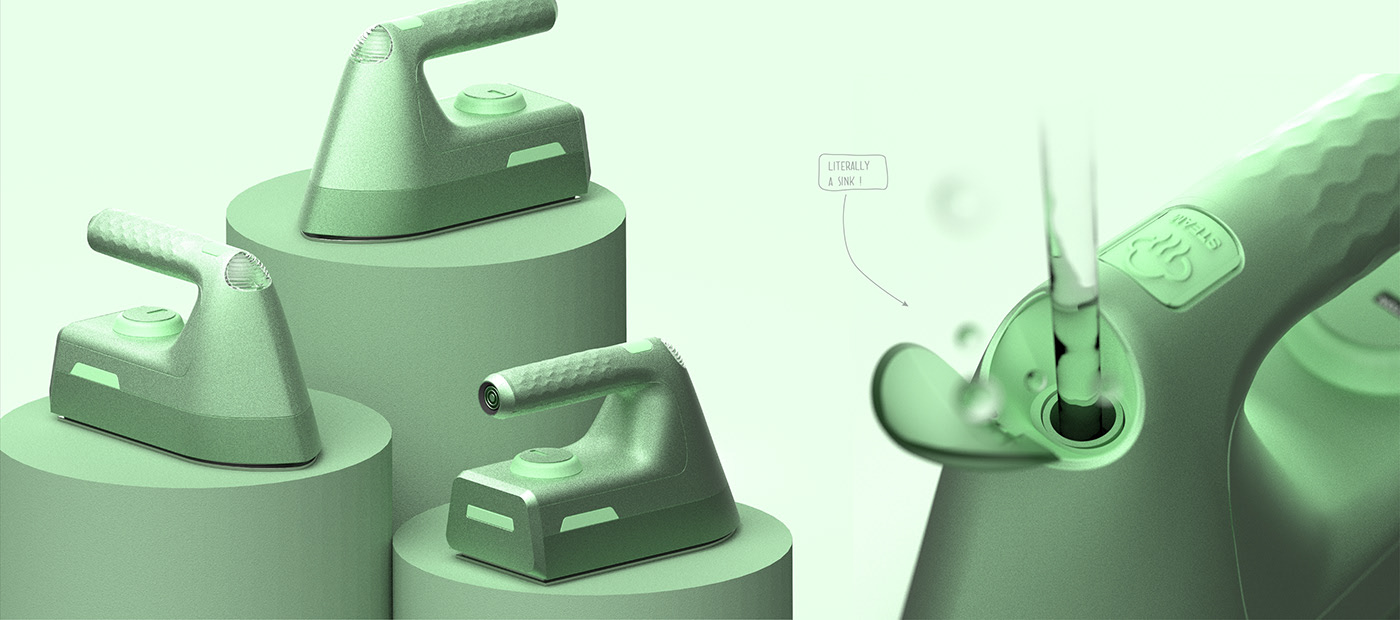 IRONY，Ironing machine，simple，visual，security，