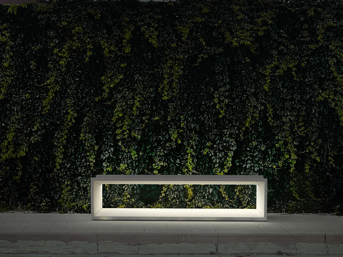bench，Flat，lighting，