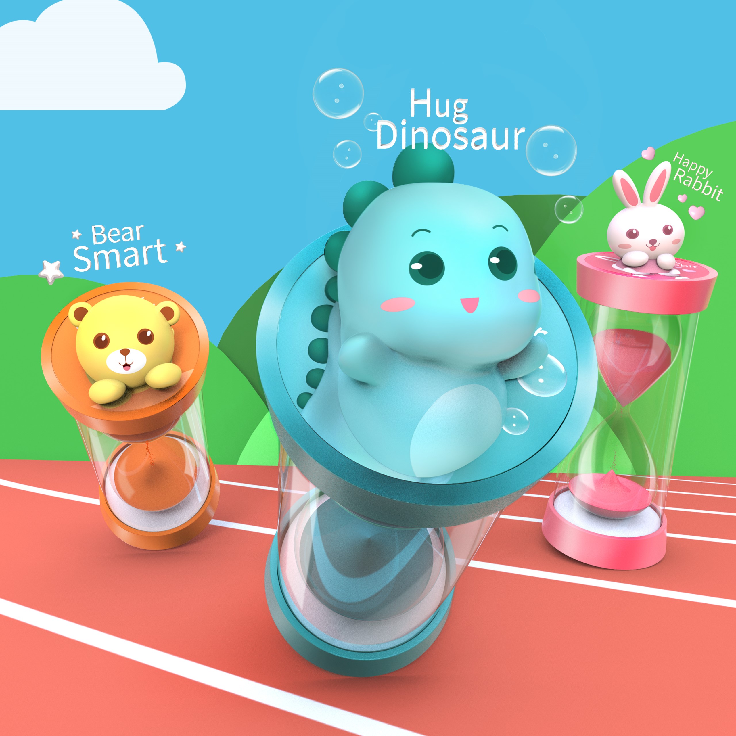 children，hourglass，animal，