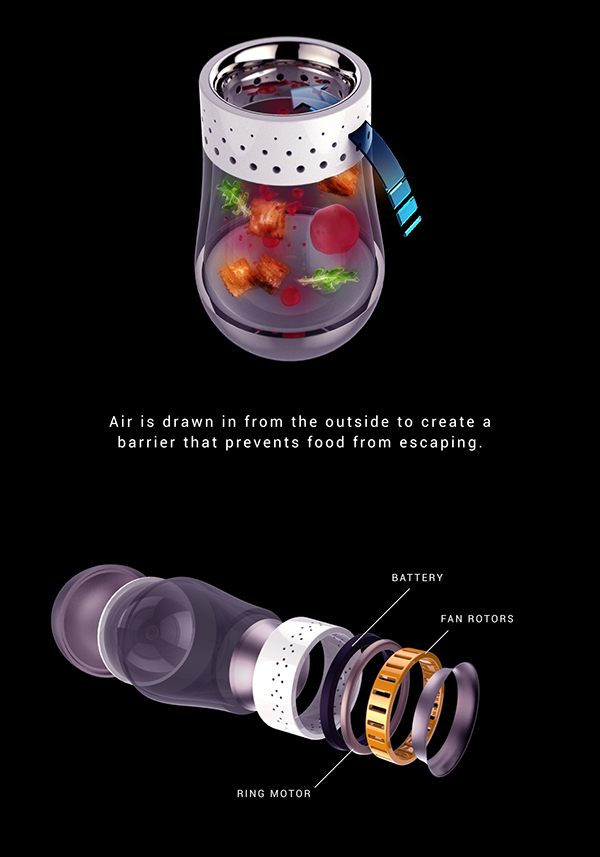 space travel，have meals，Space tableware，conceptual design，delicious food，