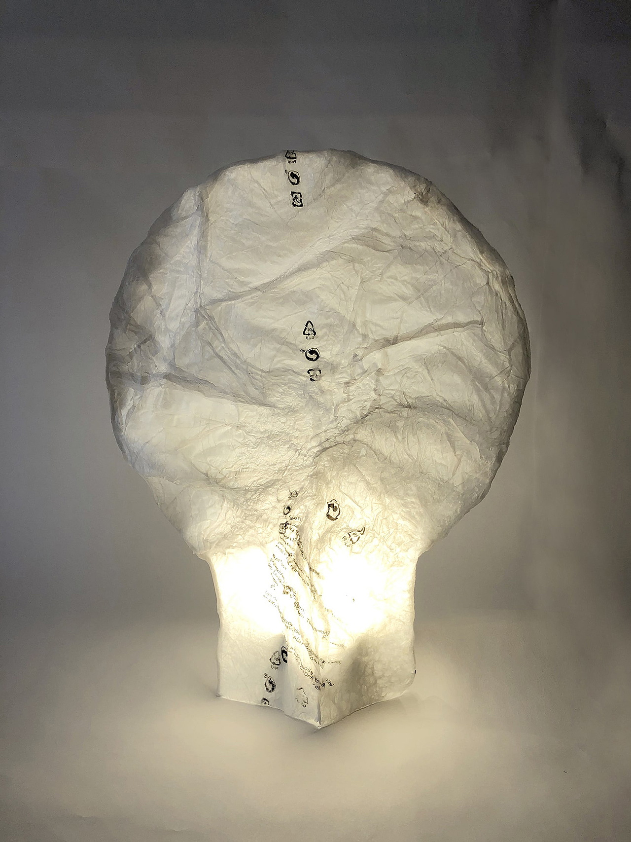 plastic bag，regenerate，lamp，vase，