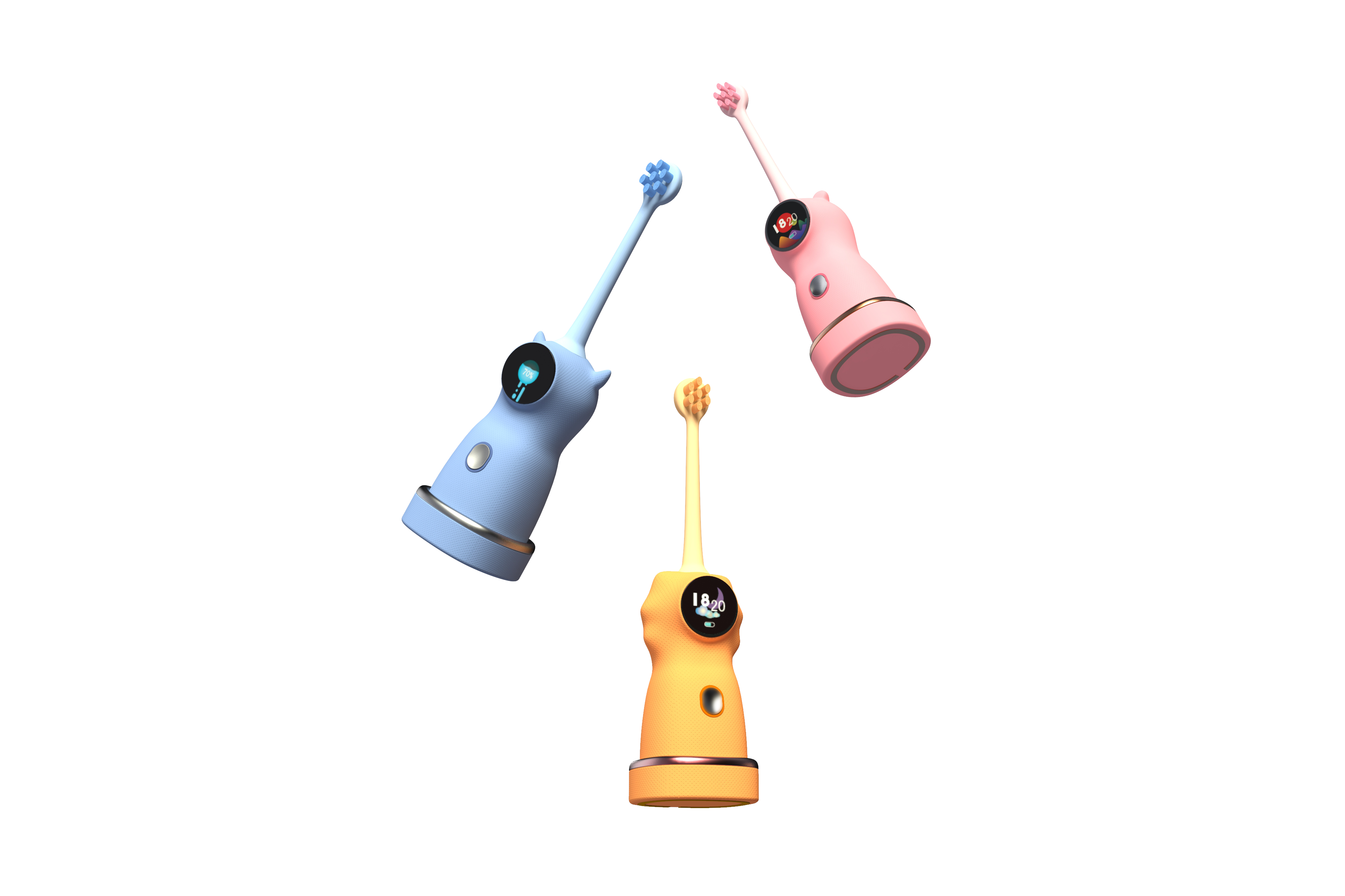 Children's toothbrush，ui，intelligence，