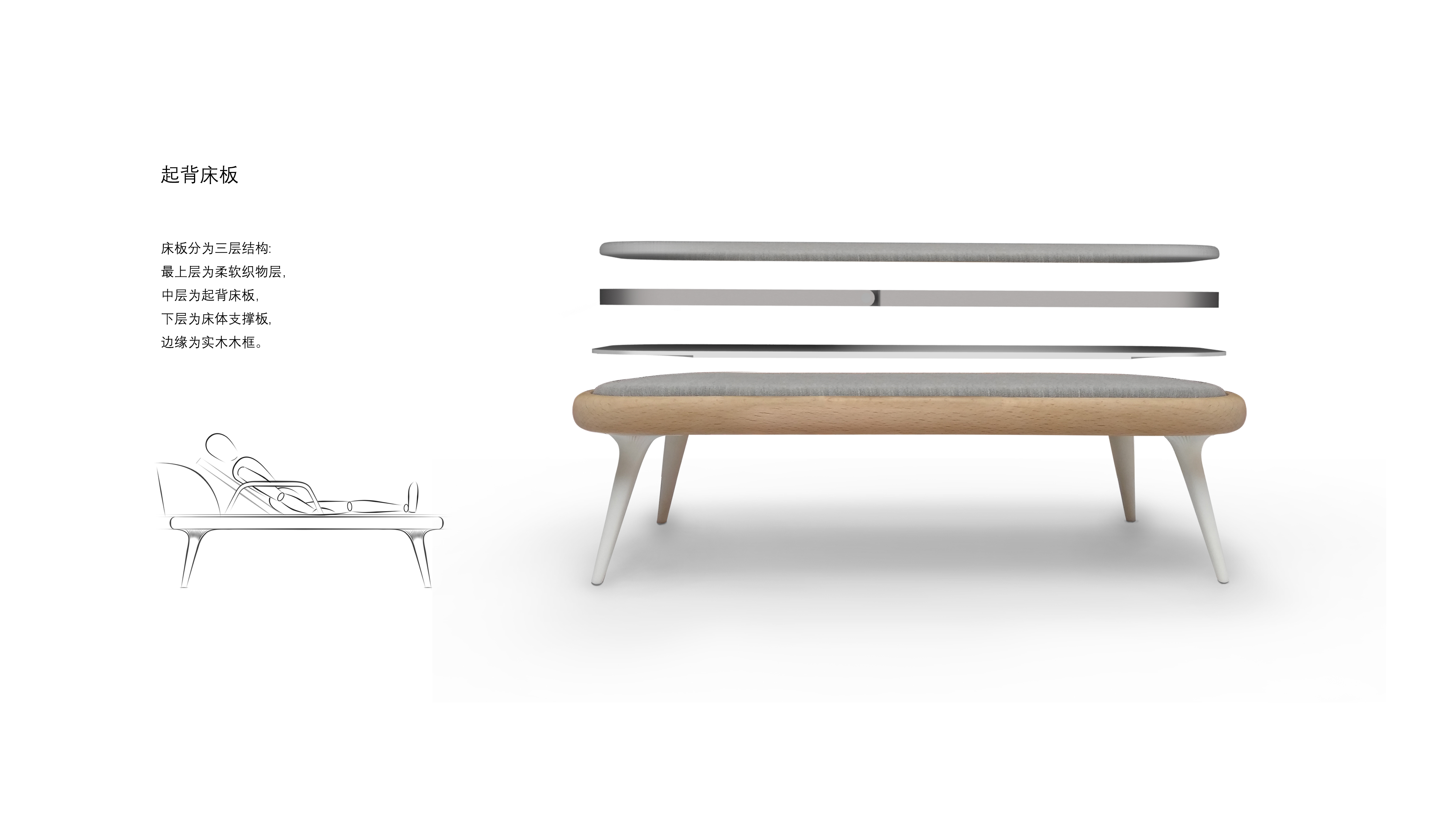 product design，Bed，Light care，aged，