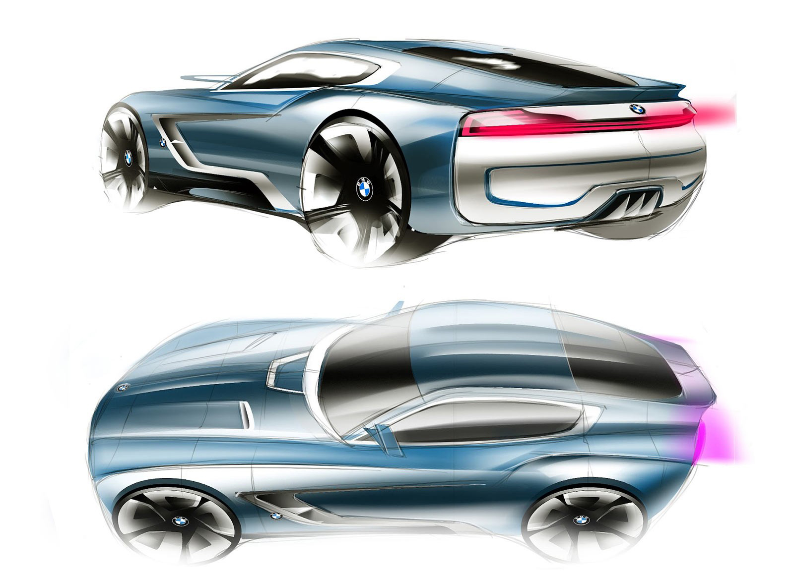 bmw，M3i 320，Sports car concept，design sketch，