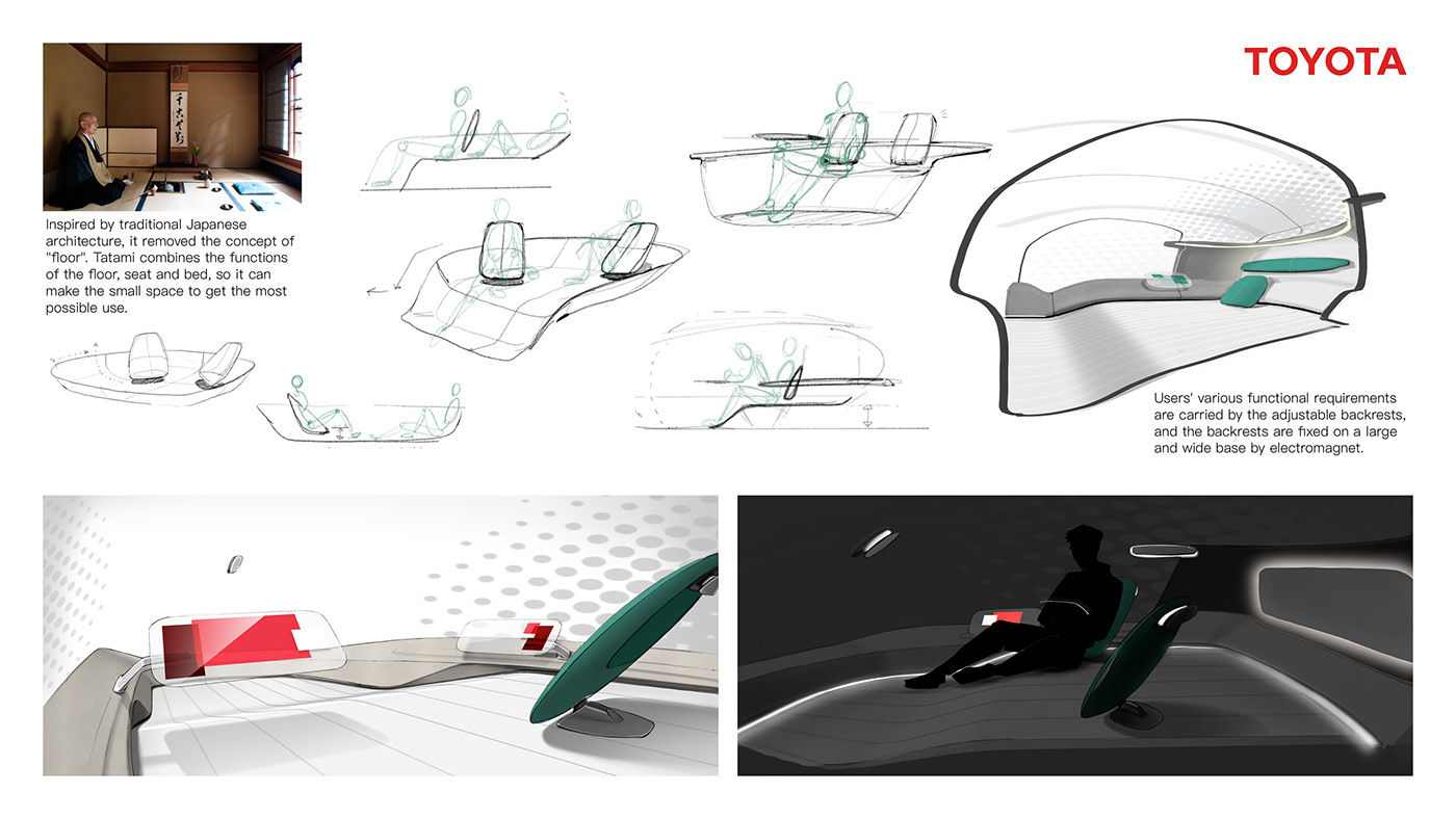 conceptual design，Interior，toyota，two thousand and twenty-five，Move room，