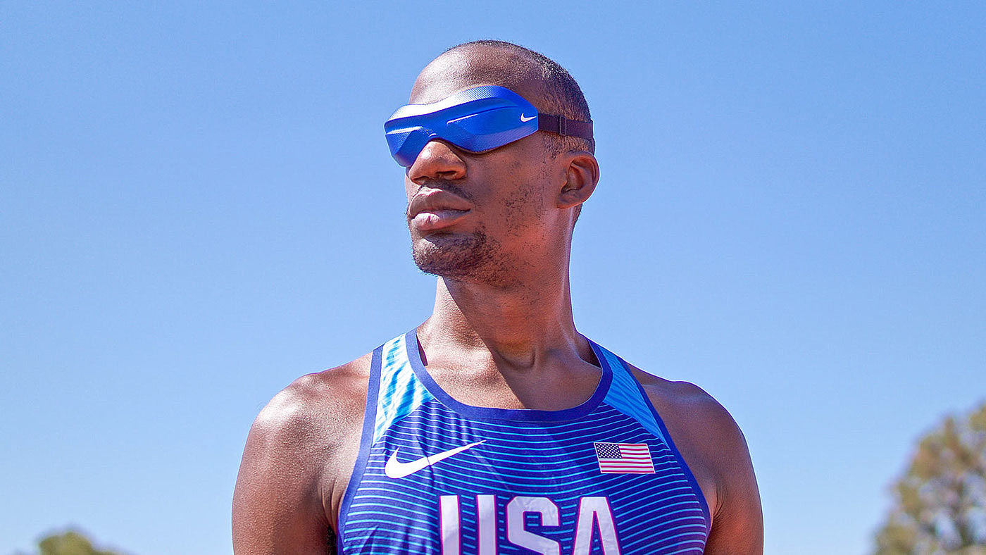 Lex Gillette，Visual impairment，T11 long jump，nike，patch，