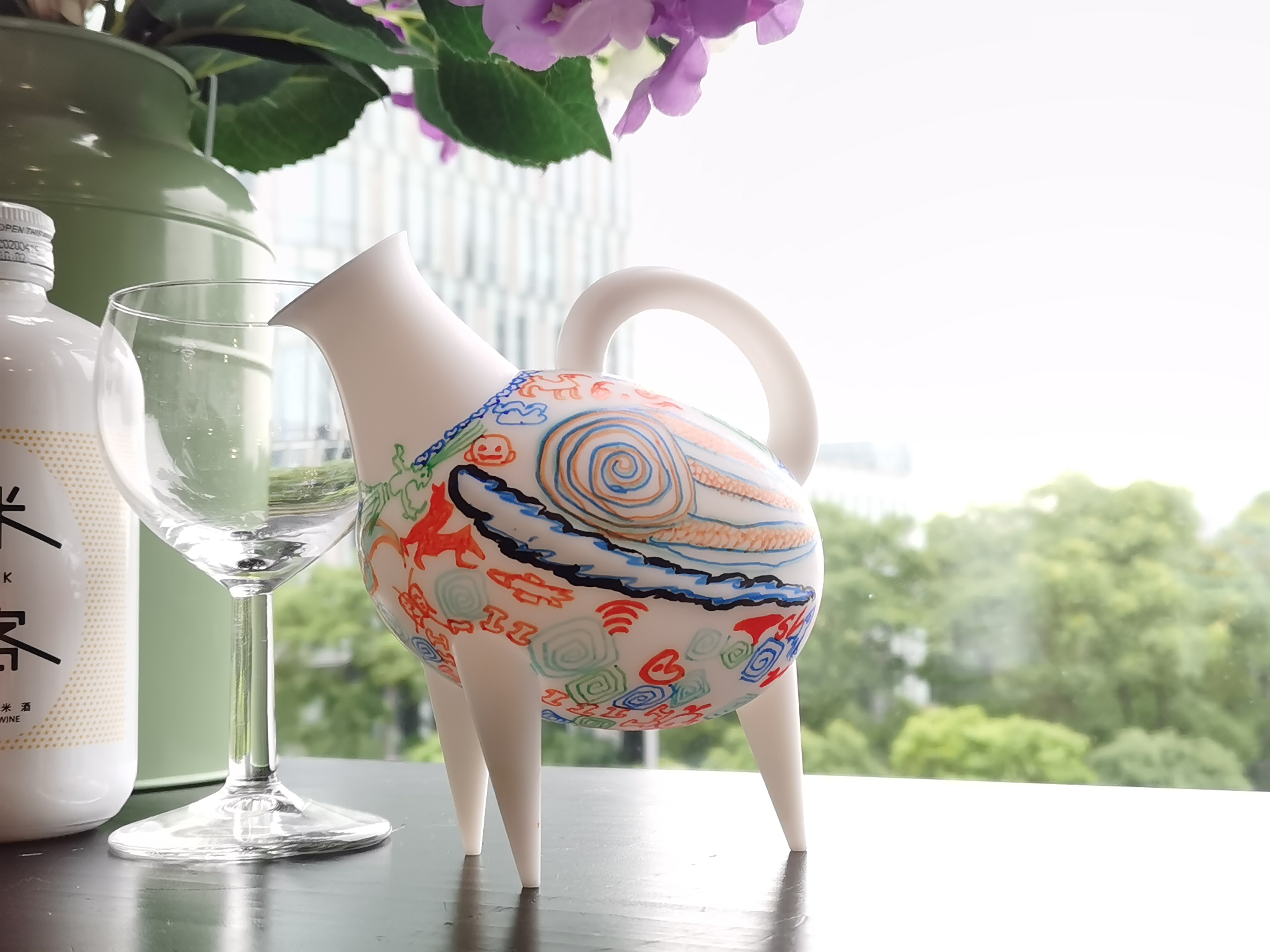 Cultural creation，Design，life style，Liangzhu，flagon，