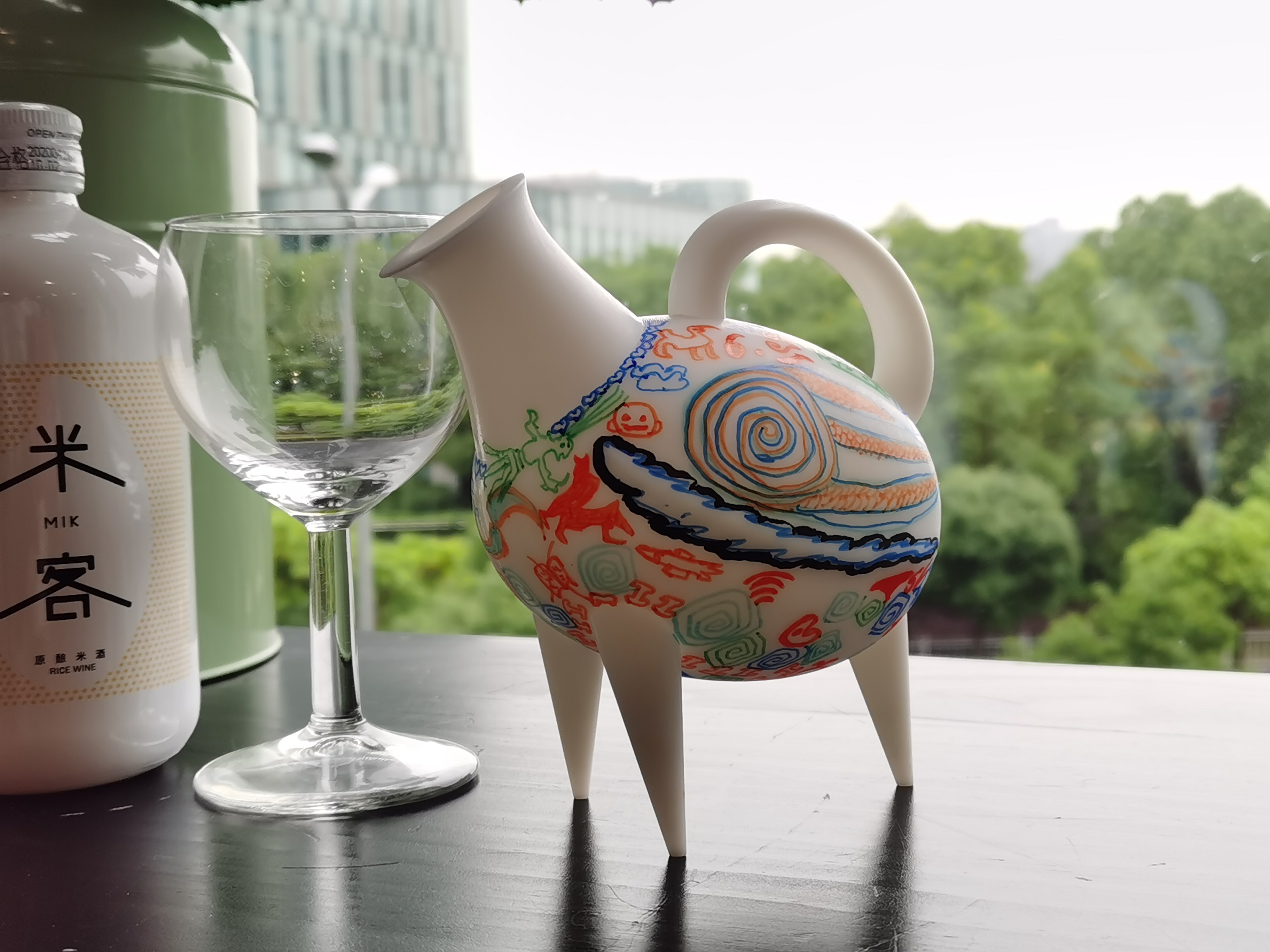 Cultural creation，Design，life style，Liangzhu，flagon，