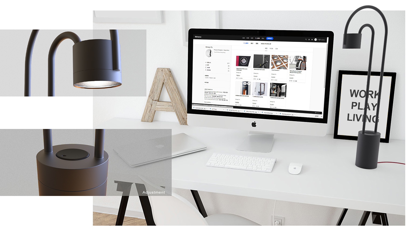 colour，work，lamp，