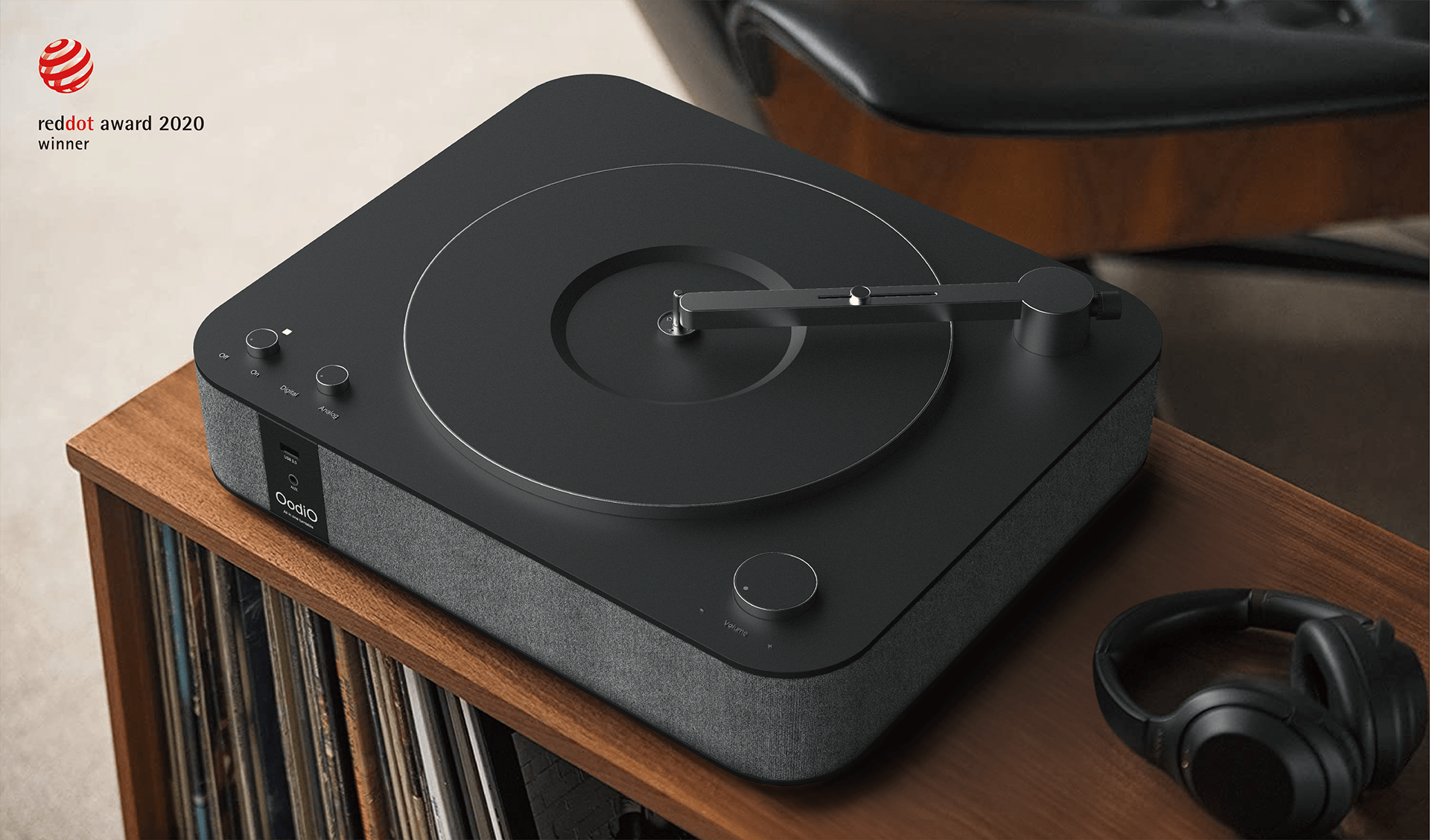Yeonu Hwang，Neutron，Winner of 2020 red dot concept award，black，Multi in one turntable，Oodio，
