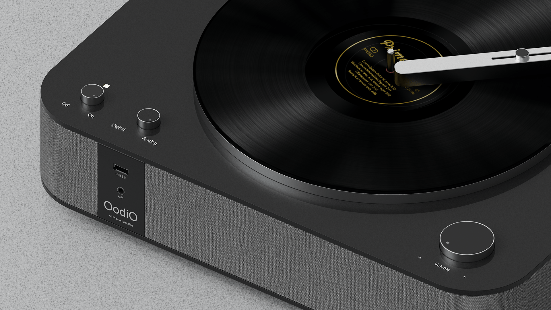 Yeonu Hwang，Neutron，Winner of 2020 red dot concept award，black，Multi in one turntable，Oodio，