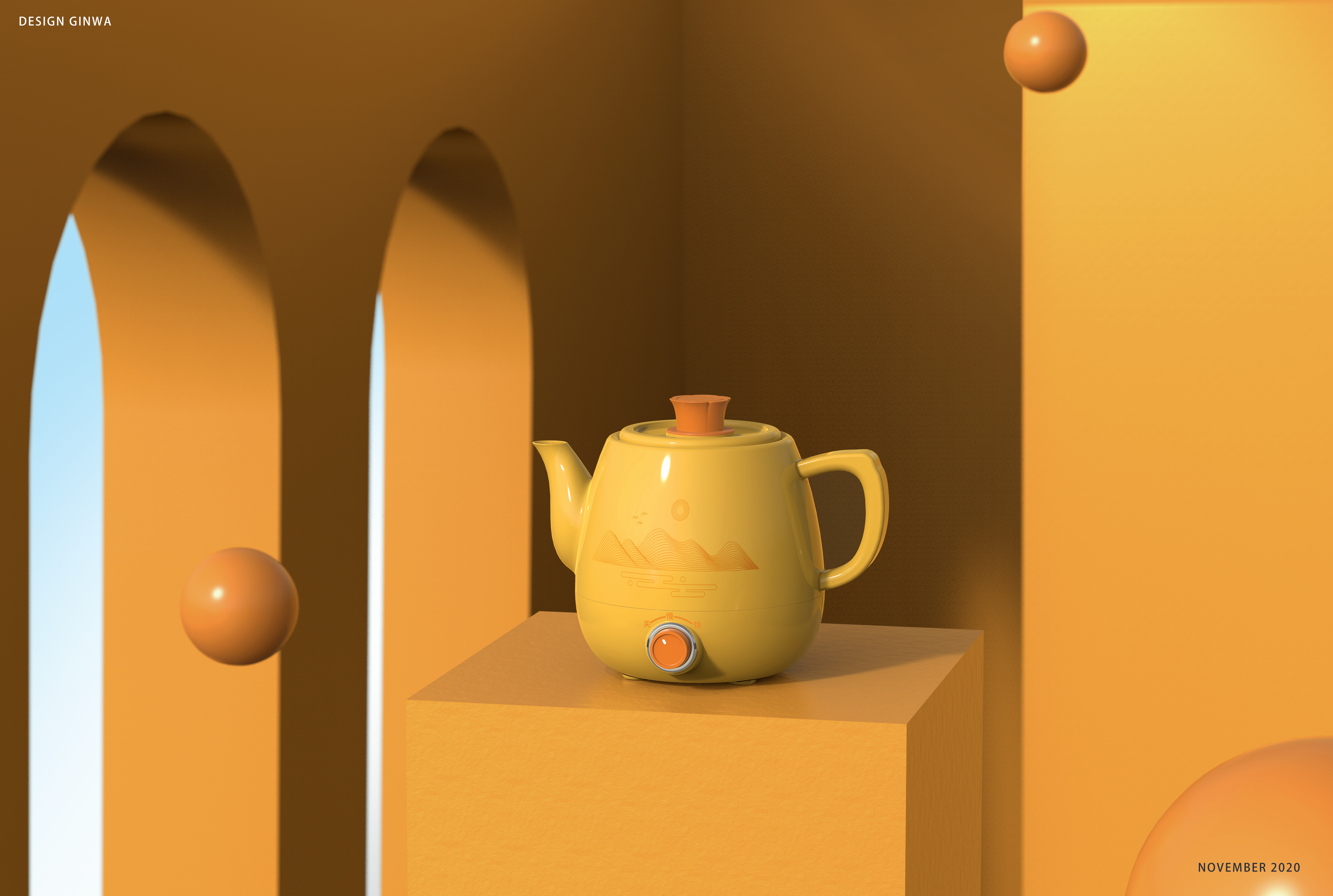 Medicinal food pot，teapot，kettle，health preservation，household electrical appliances，ceramics，young，buddha-like，