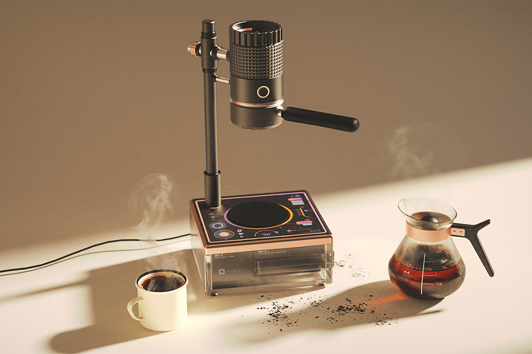 Coffee machine element，Torres，visual，TNG LCARS，Science fiction theme，