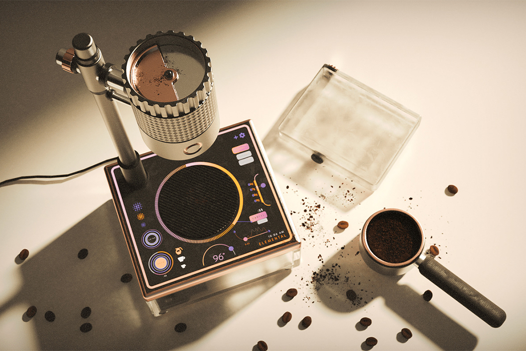 Coffee machine element，Torres，visual，TNG LCARS，Science fiction theme，
