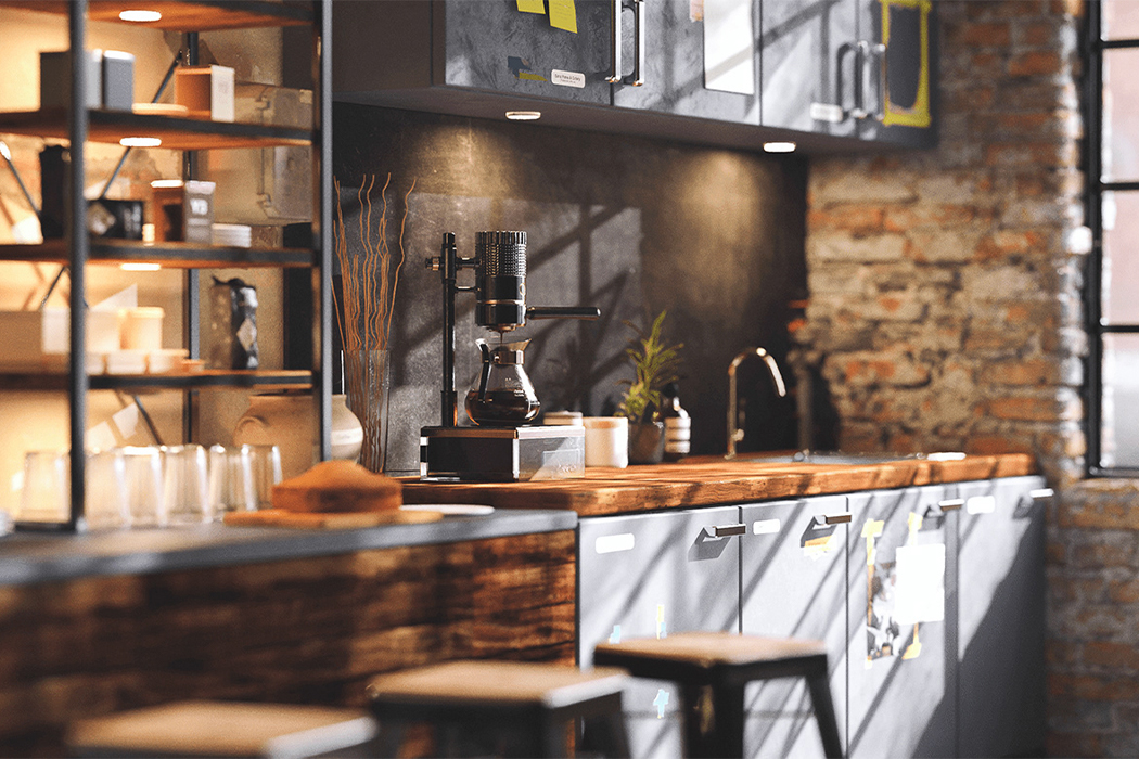 Coffee machine element，Torres，visual，TNG LCARS，Science fiction theme，