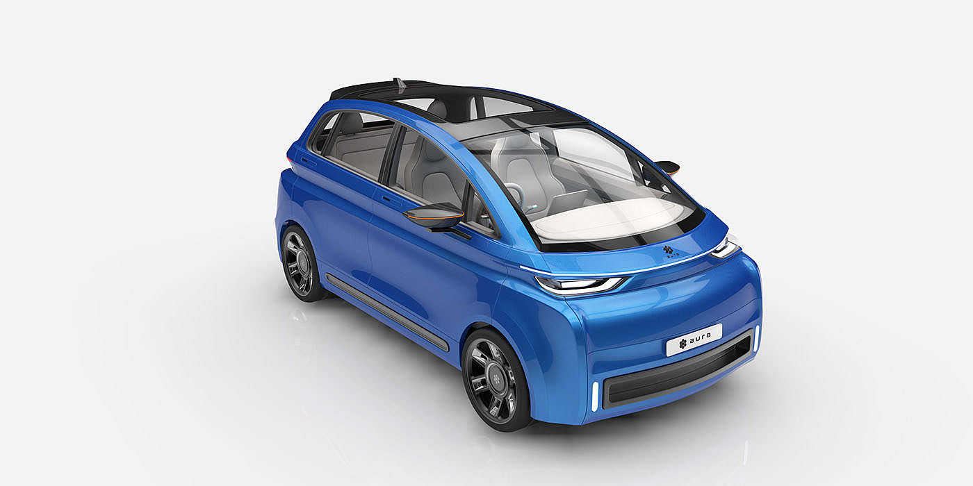 electric vehicle，IC engine，AURA Car，Large space，