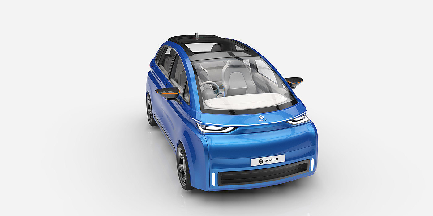 electric vehicle，IC engine，AURA Car，Large space，