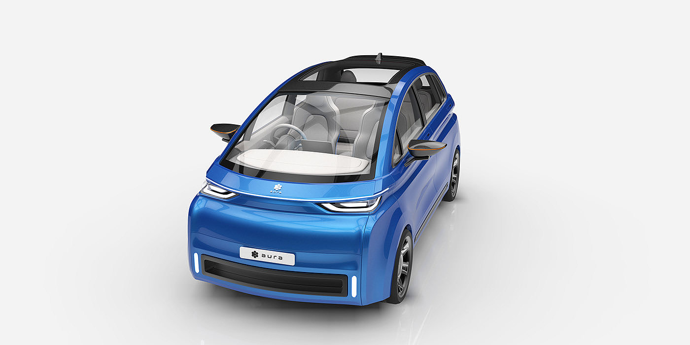 electric vehicle，IC engine，AURA Car，Large space，