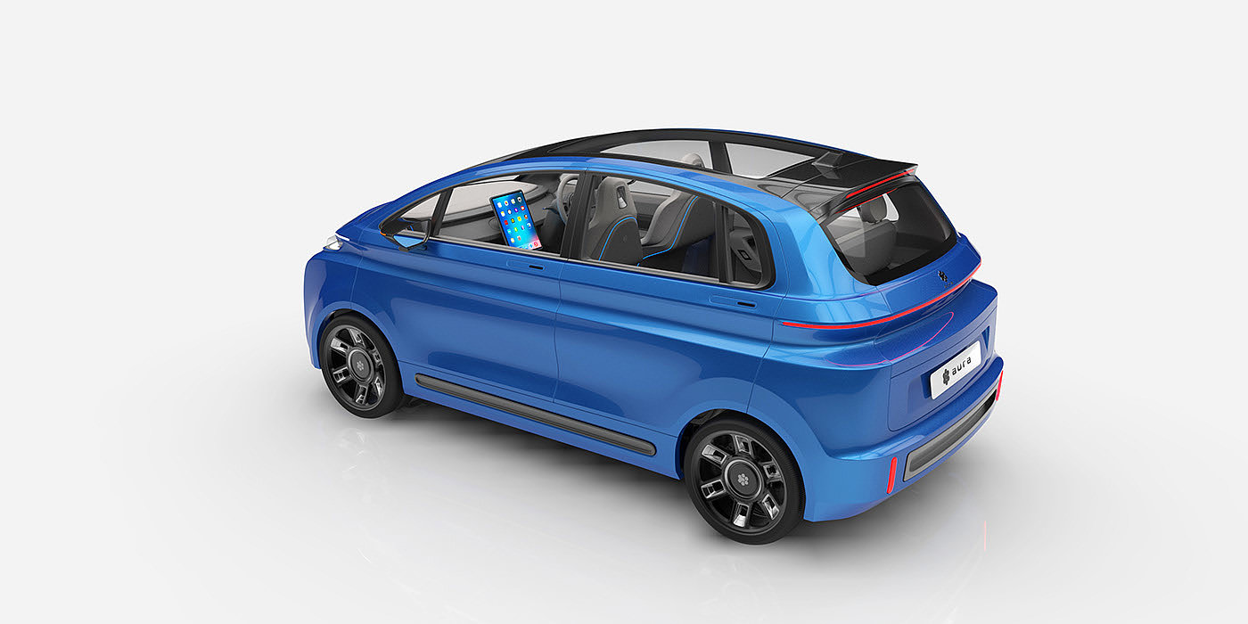 electric vehicle，IC engine，AURA Car，Large space，