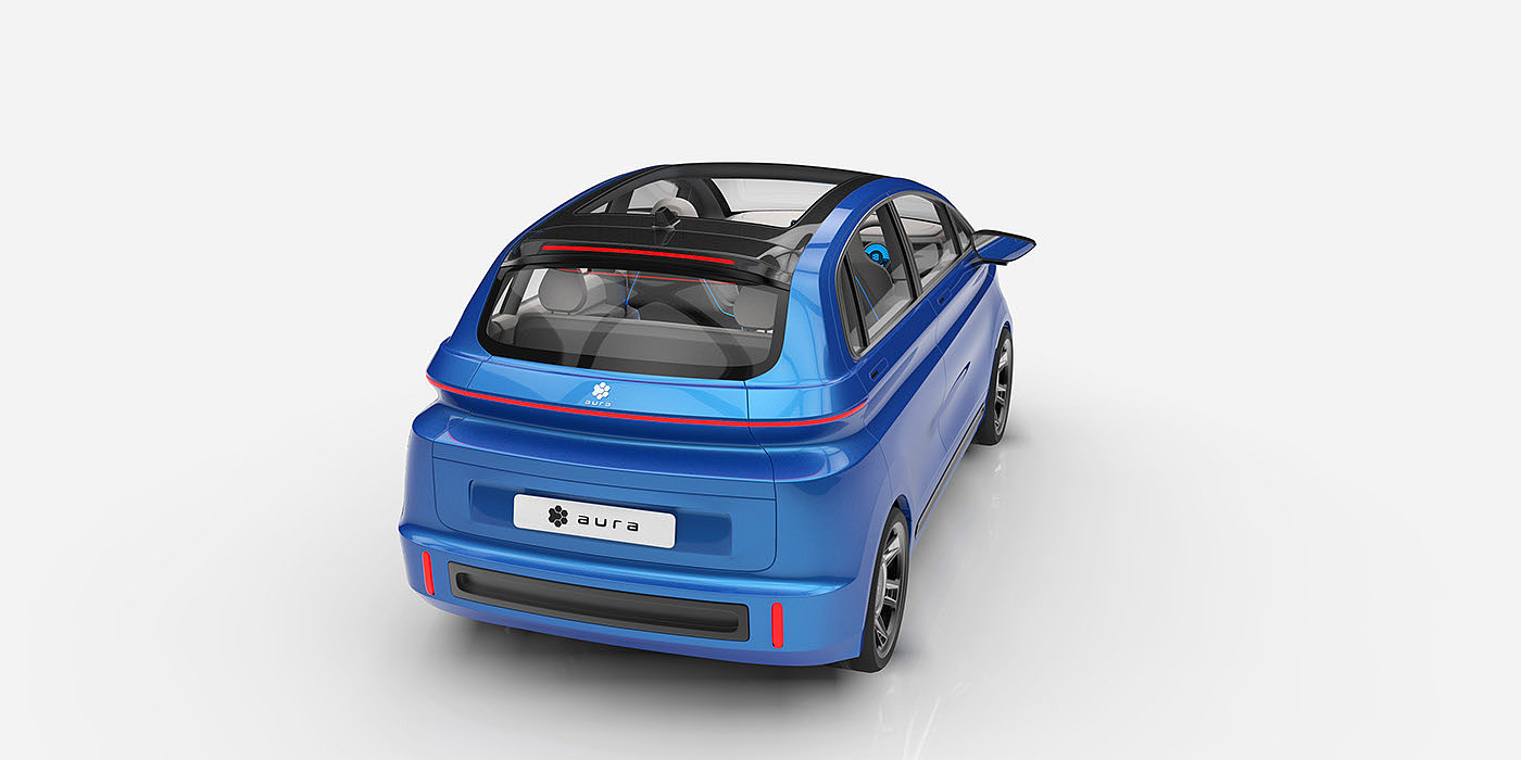 electric vehicle，IC engine，AURA Car，Large space，