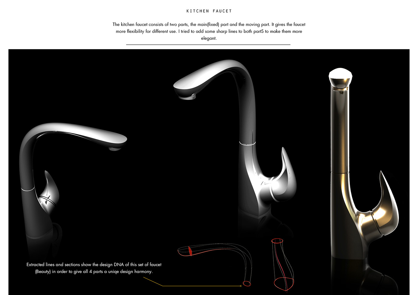 water tap，modelling，Aesthetic feeling，