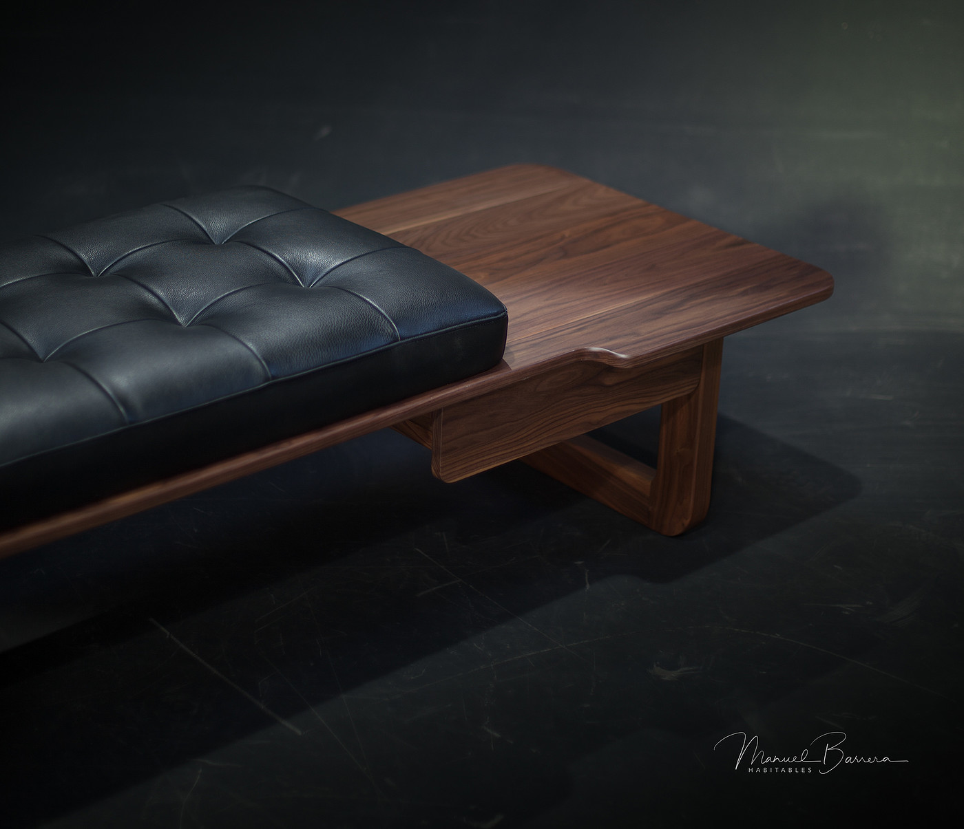 Manuel Barrera，凳子，沙发，舒适，黑色，家具，