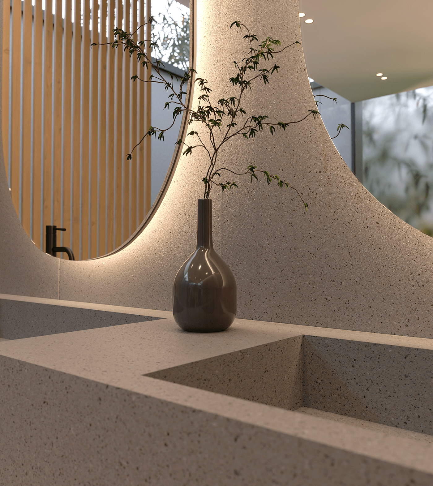 Shower Room，wood，Granite，comfortable，