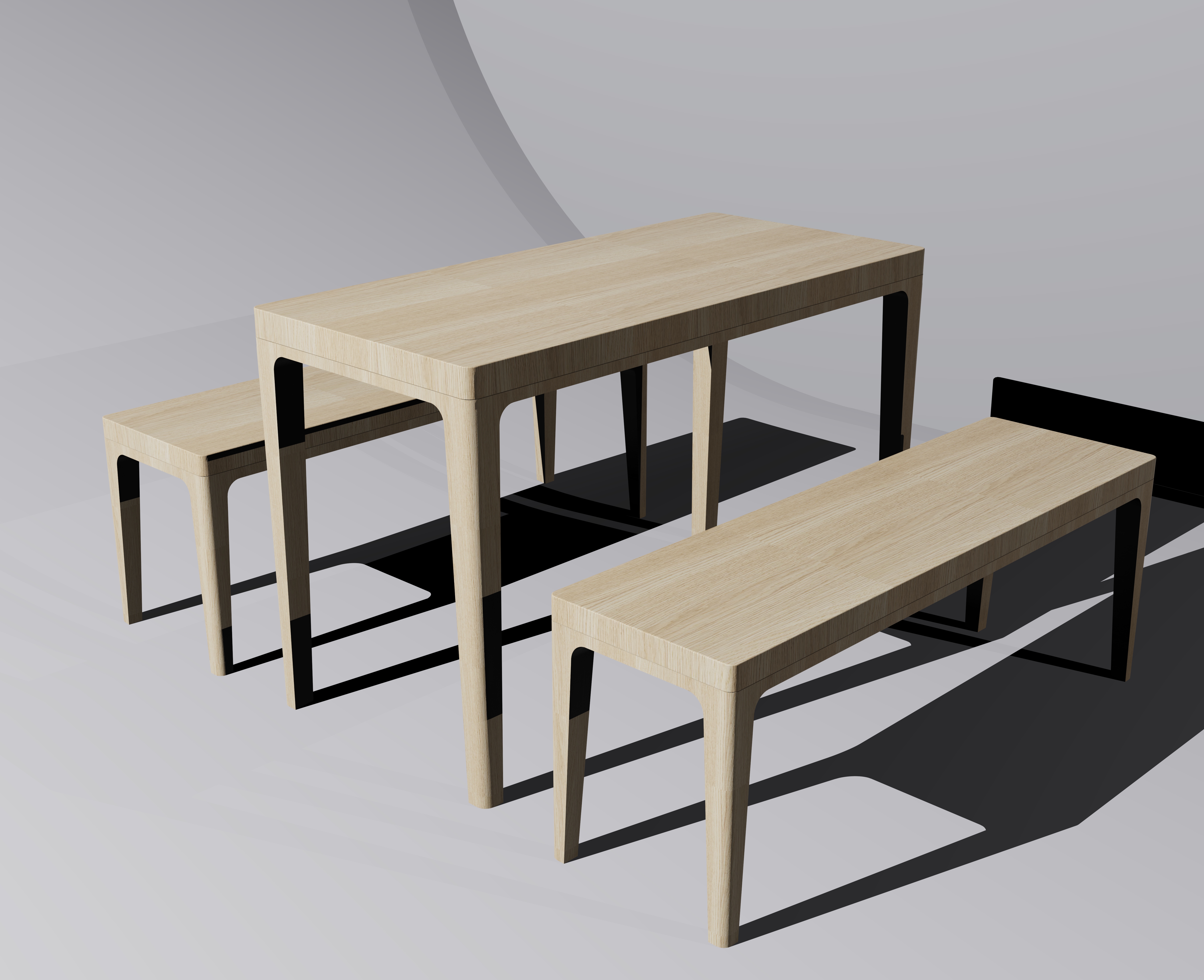 Table and stool，