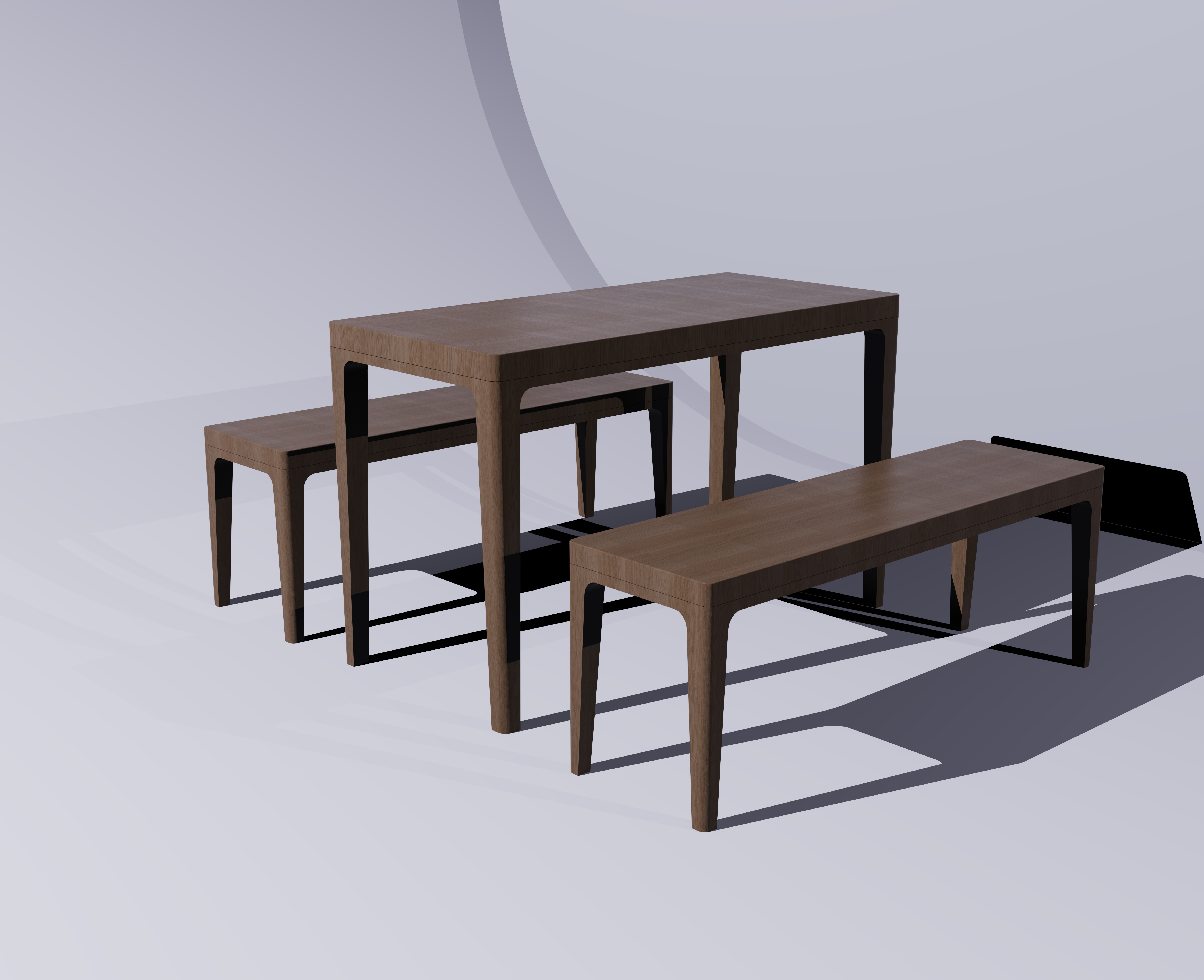 Table and stool，