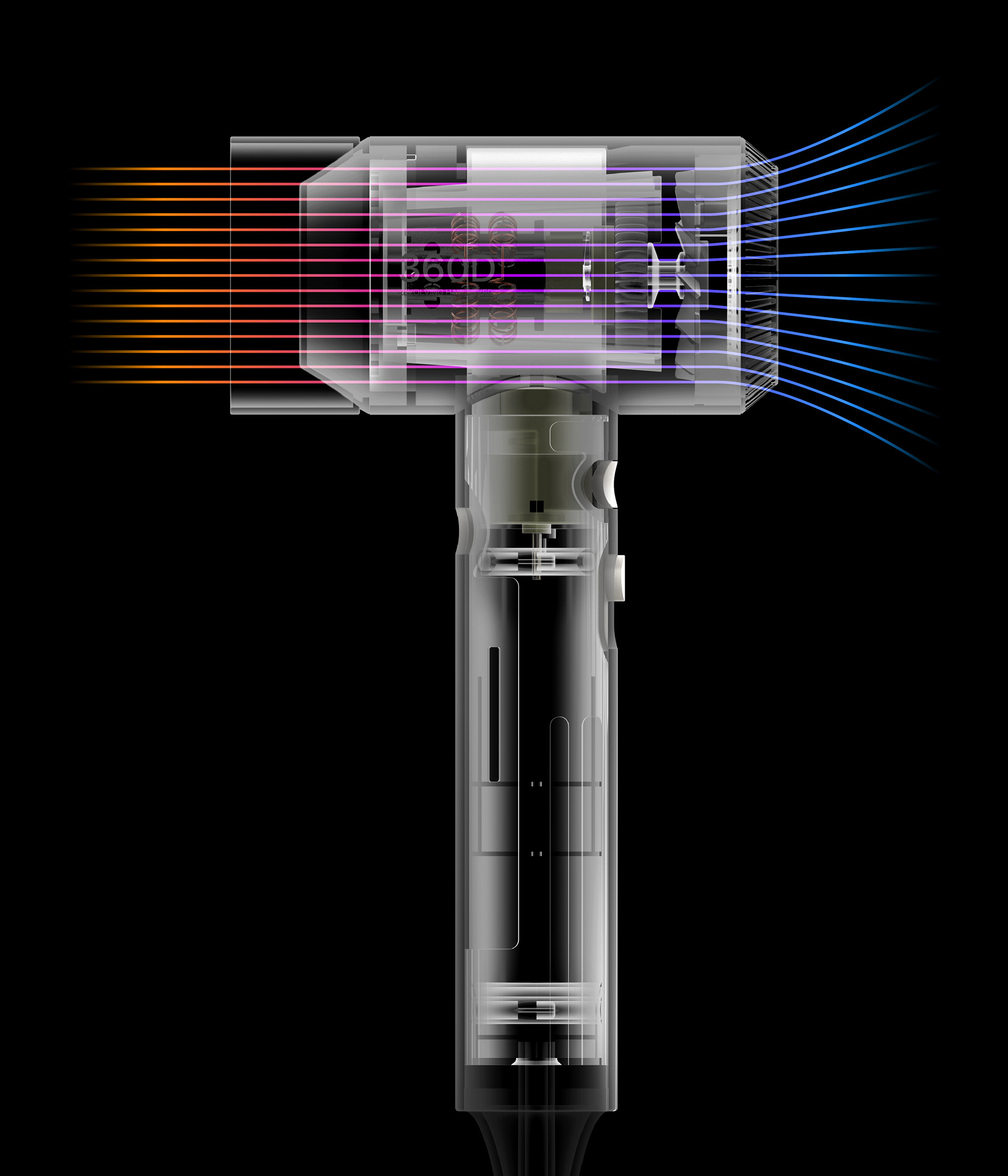 hair drier，white，Woojin Yang，360 rotation，fully automatic，360° Dryer，