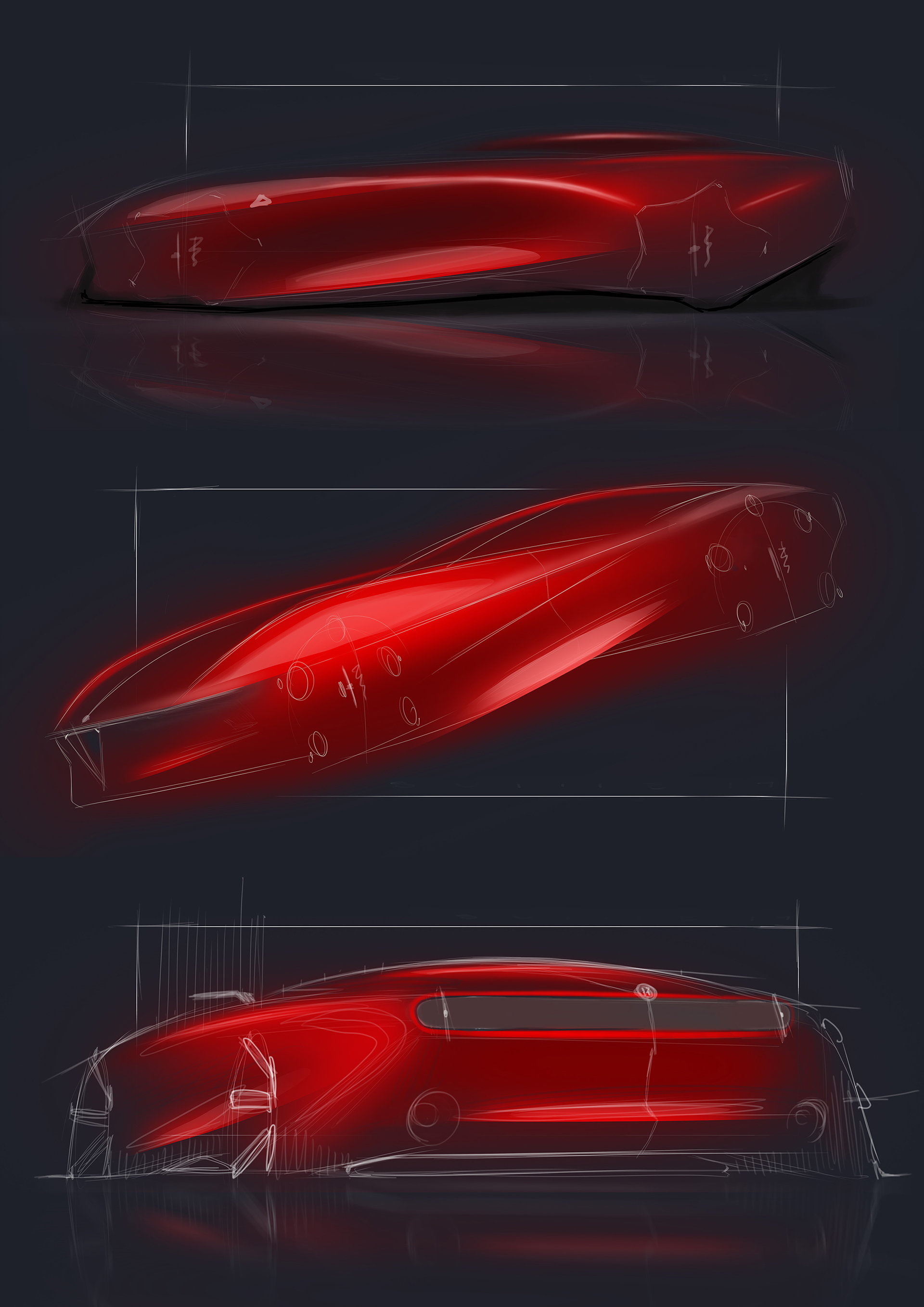 beauty，gules，inspiration，Hand drawn，gran turismo ，Italy，alfa romeo ，