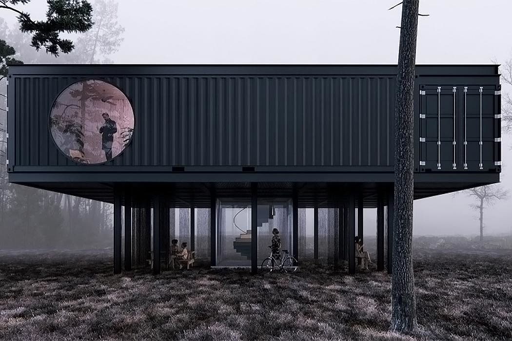 Architectural design，Container，Waste utilization，Interior design，James Whitaker)，