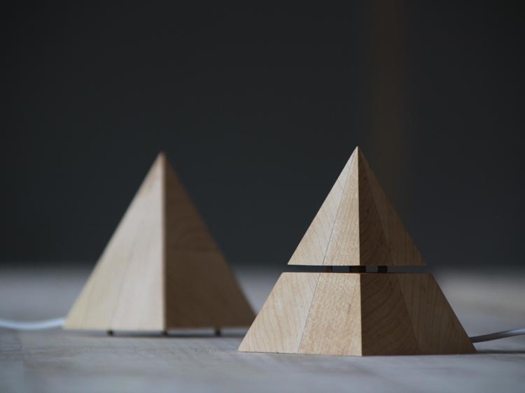 woodiness，warm，Pyramid，Night light，lamps and lanterns，Find life，