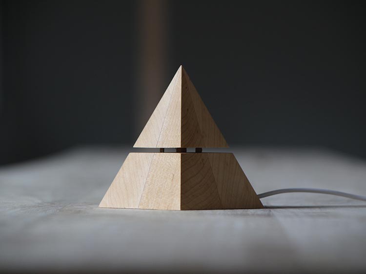 woodiness，warm，Pyramid，Night light，lamps and lanterns，Find life，