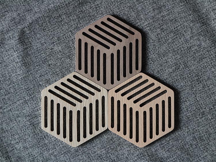 perspective，geometry，three-dimensional，originality，Coaster，woodiness，Find life，