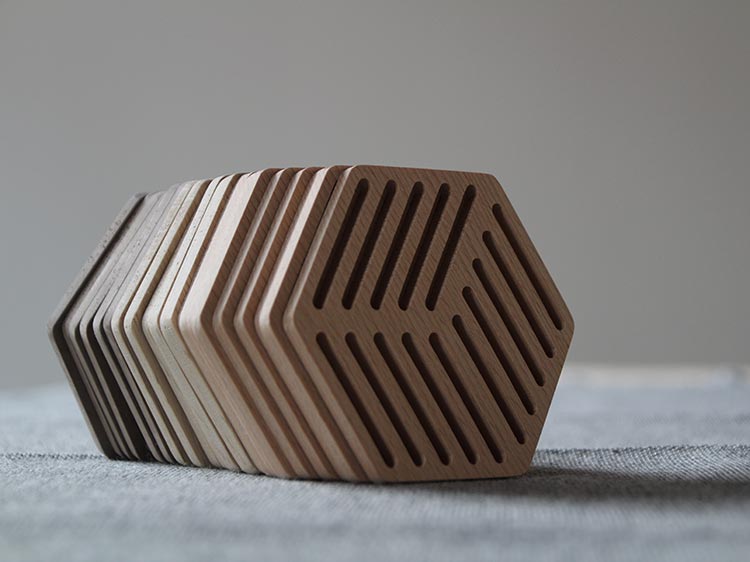 perspective，geometry，three-dimensional，originality，Coaster，woodiness，Find life，