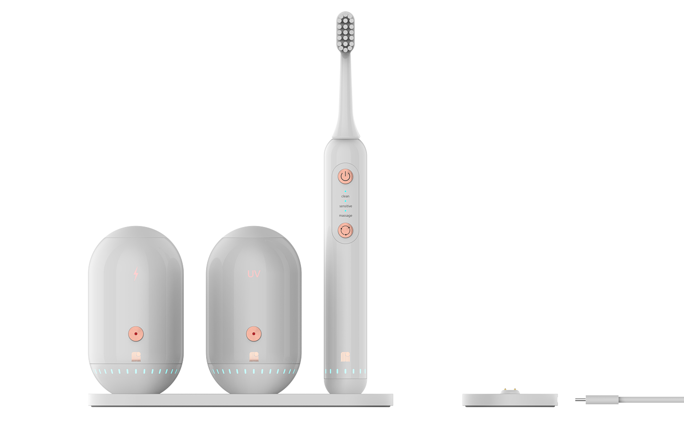Electric toothbrush，UV antivirus，portable source，portable battery，toothbrush，