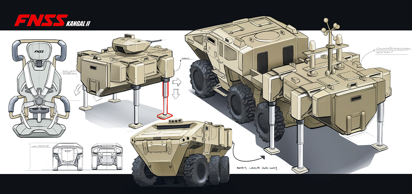 KANGAL，vehicle，Military vehicles，industrial design，