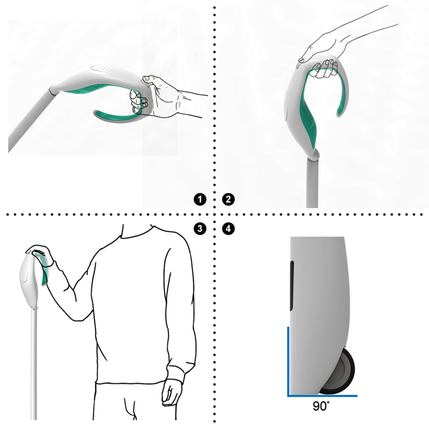 a cane，Hanger，rattan，Sensing signal，