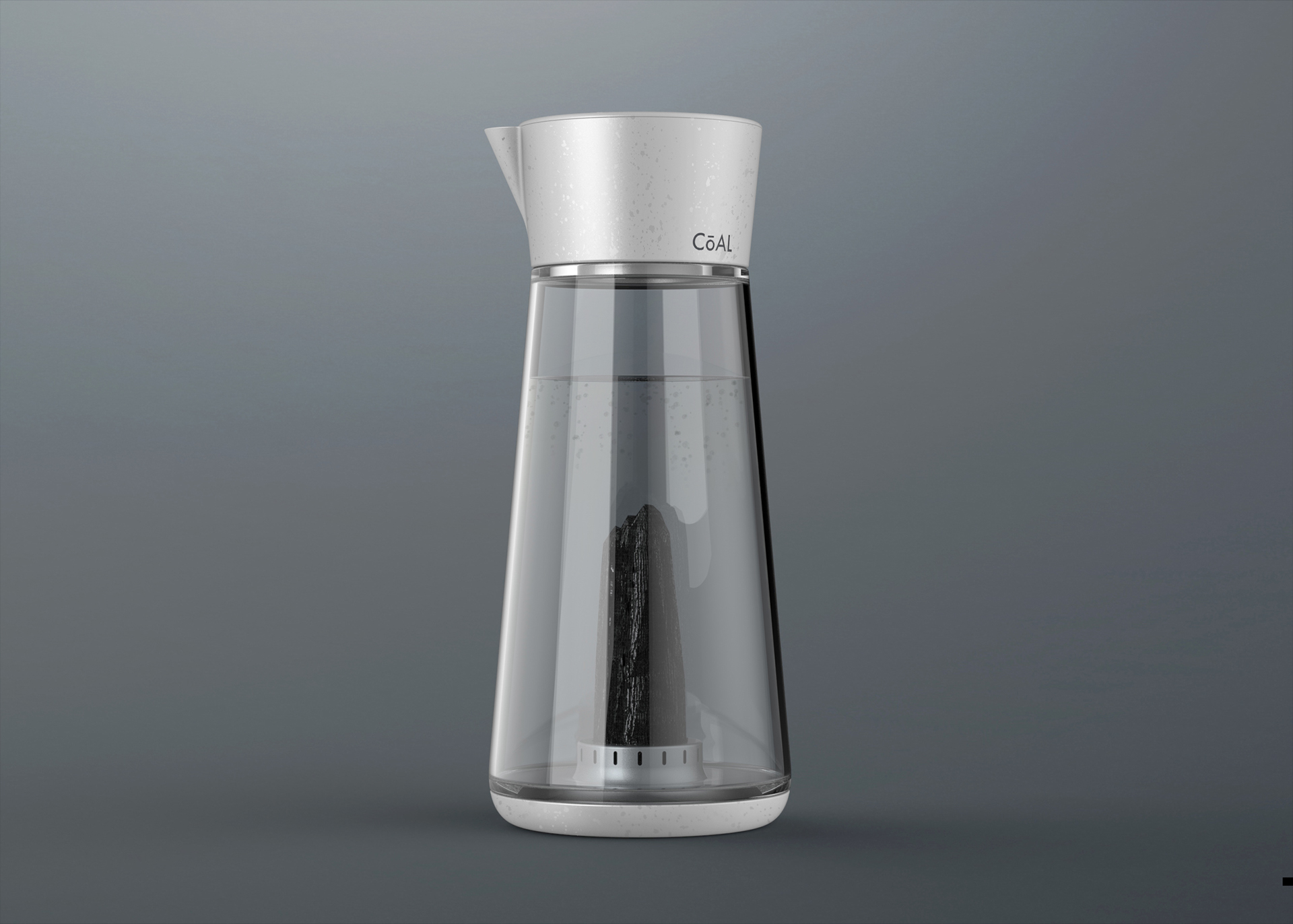 Water bottle，Activated carbon，Rendering exercise，conceptual design，