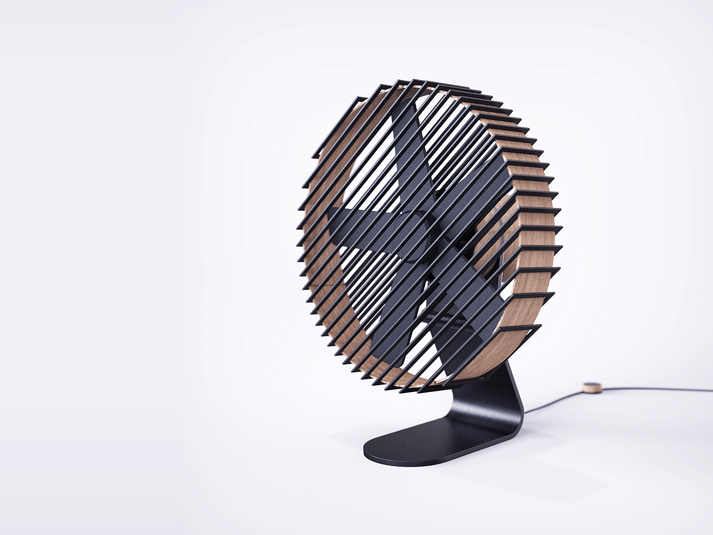 Fan，Desktop fan，wooden ，