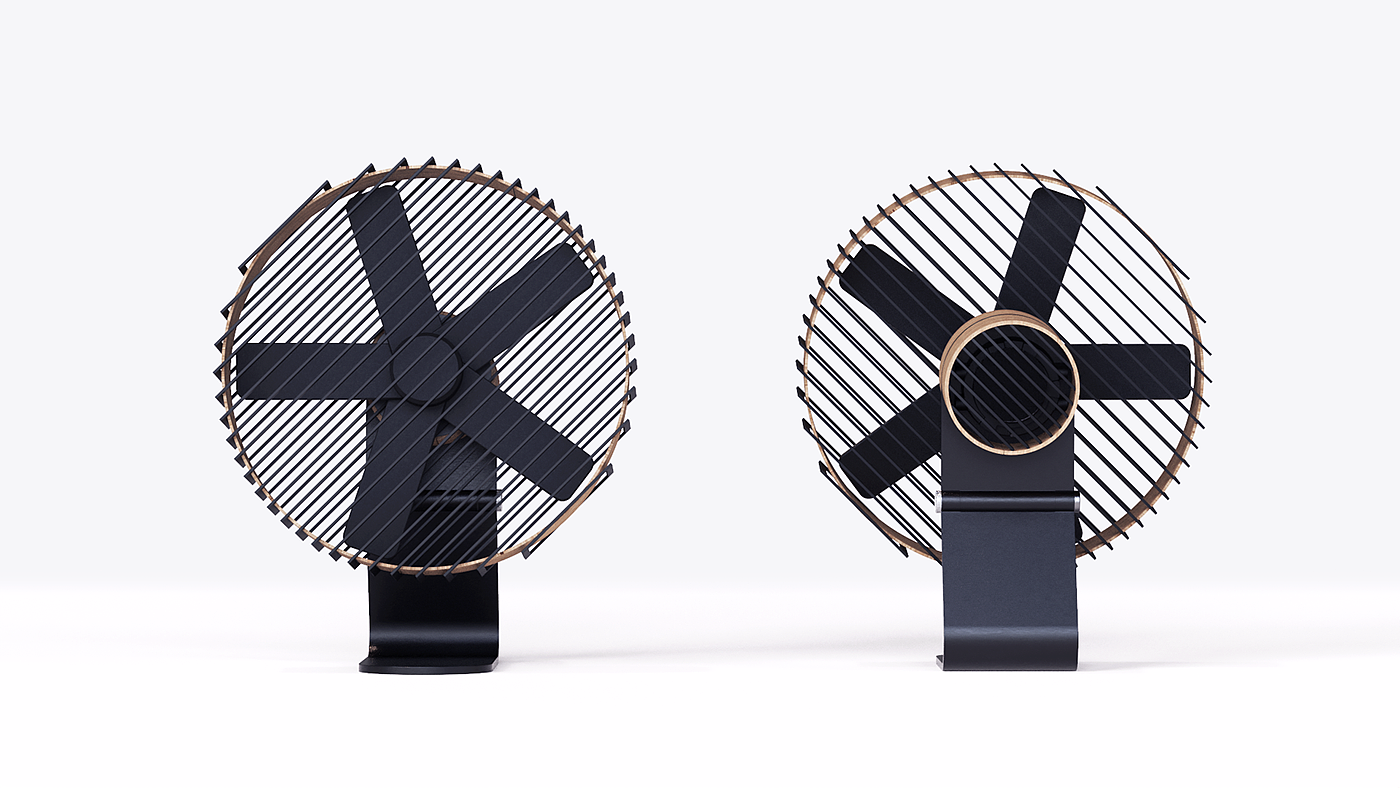 Fan，Desktop fan，wooden ，